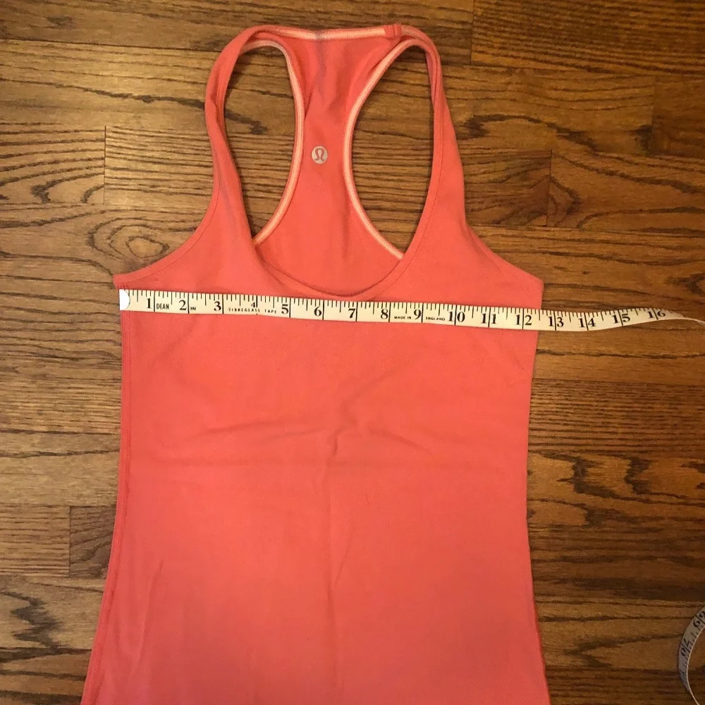 Lululemon pink cotton tank size Small - Picture 2 of 5